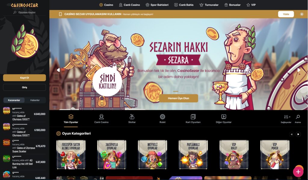casinosezar casino oyunları